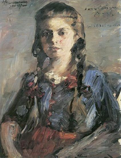 Lovis Corinth Wilhelmine mit Zopfen Spain oil painting art
